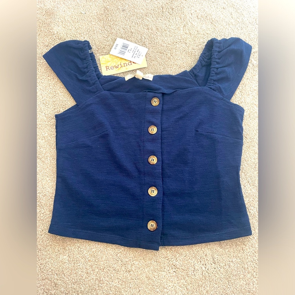 NWT Kohls (rewind) button blouse